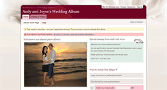 Desktop Screenshot of andy-joyce.theweddinglens.com