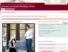 Tablet Screenshot of chadandbrittany.theweddinglens.com