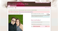 Desktop Screenshot of alisonjason.theweddinglens.com