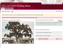 Tablet Screenshot of ginnyandtodd.theweddinglens.com