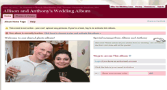 Desktop Screenshot of allisonandanthony.theweddinglens.com