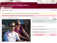 Tablet Screenshot of jasonandkristin.theweddinglens.com