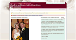 Desktop Screenshot of claudetteanddarren.theweddinglens.com