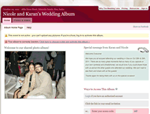 Tablet Screenshot of nicoleandkaran.theweddinglens.com