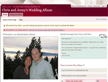 Tablet Screenshot of jenny-and-chris.theweddinglens.com